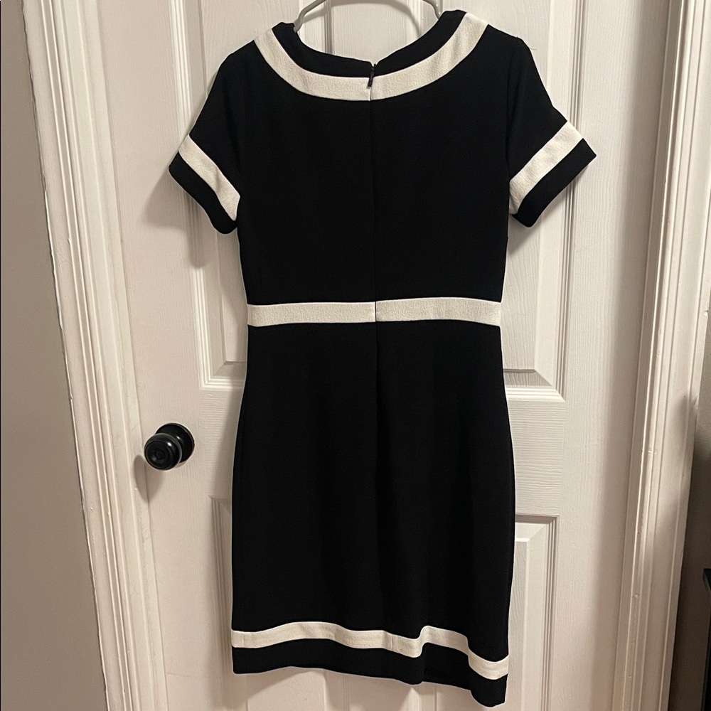 Karl Lagerfeld Black Dress with White Accents - Picture 2 of 2